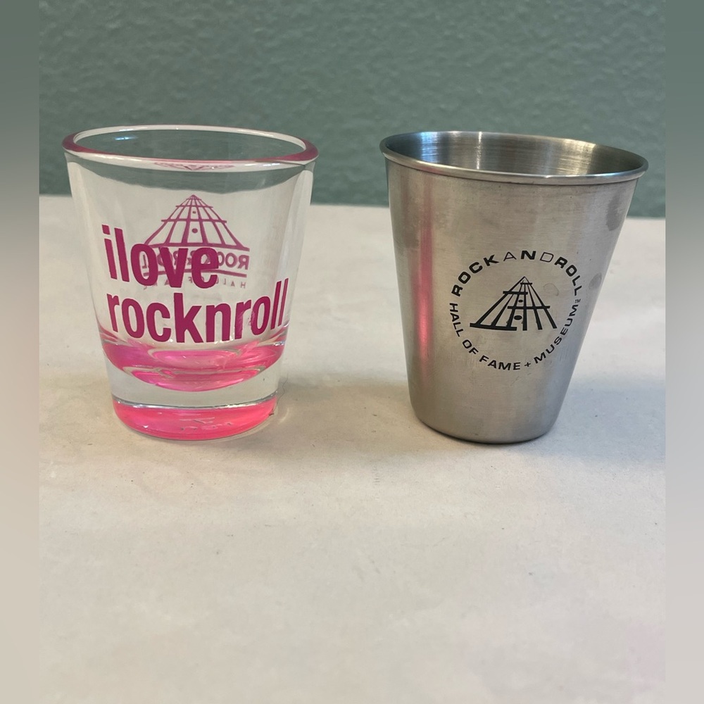 Pair of Rock & Roll Hall of Fame Shot Glasses